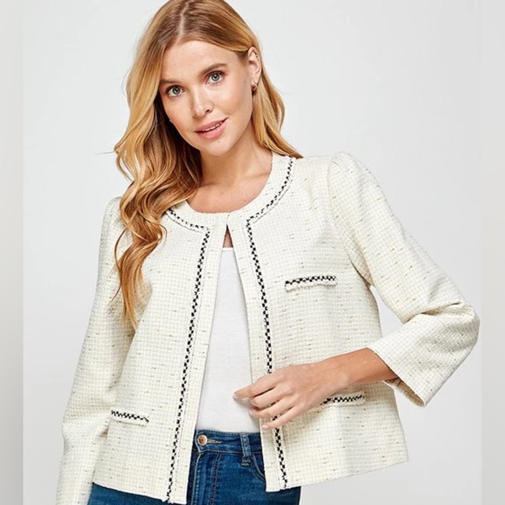 Elegant Cream Women's Jacket